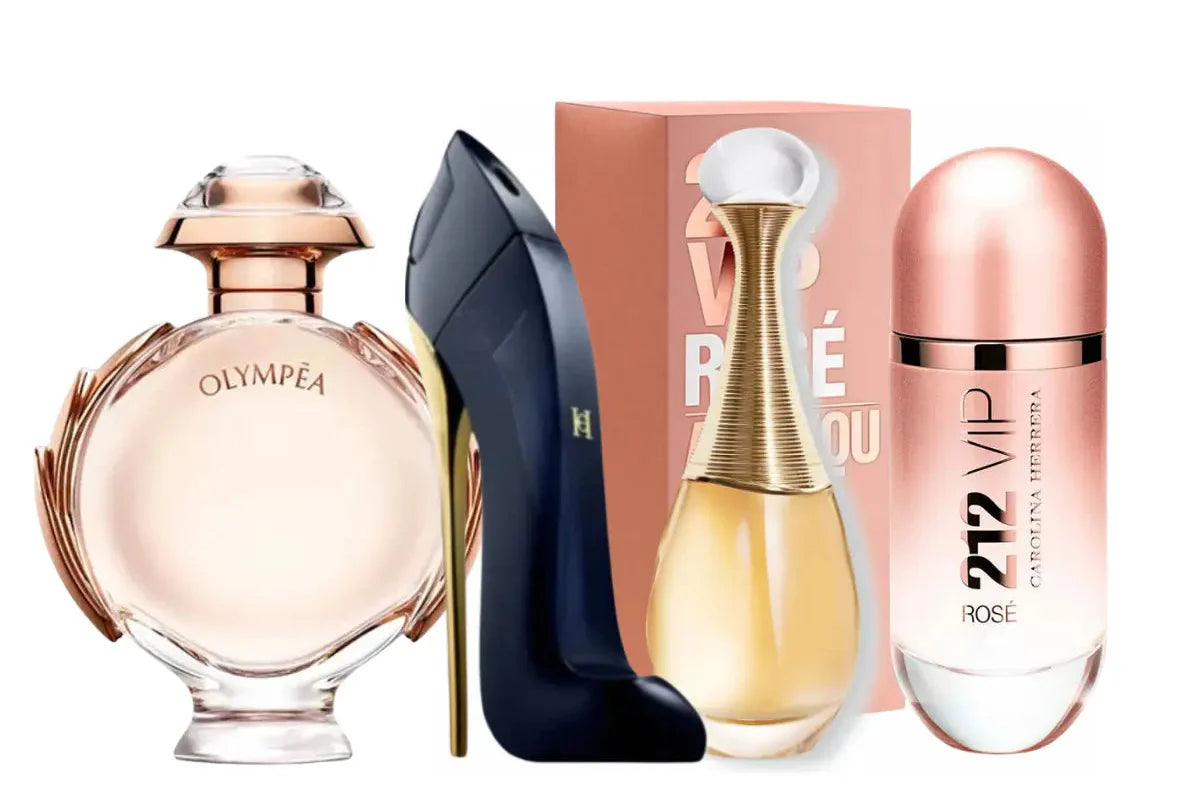 Zestaw 4 perfum | Good Girl, Olympea, Jadore, 212 Vip Rosé